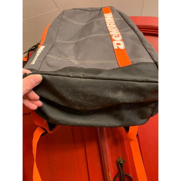 DeMarini Backpack Baseball Softball Sport Bag Grey Gray Orange Guy Girl EUC - Picture 5 of 5
